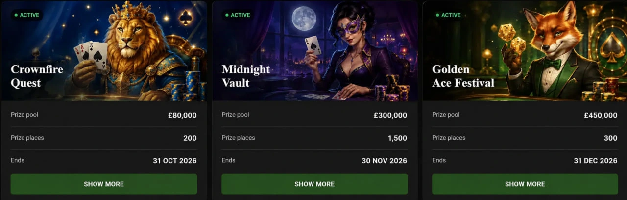 kingia casino tournaments